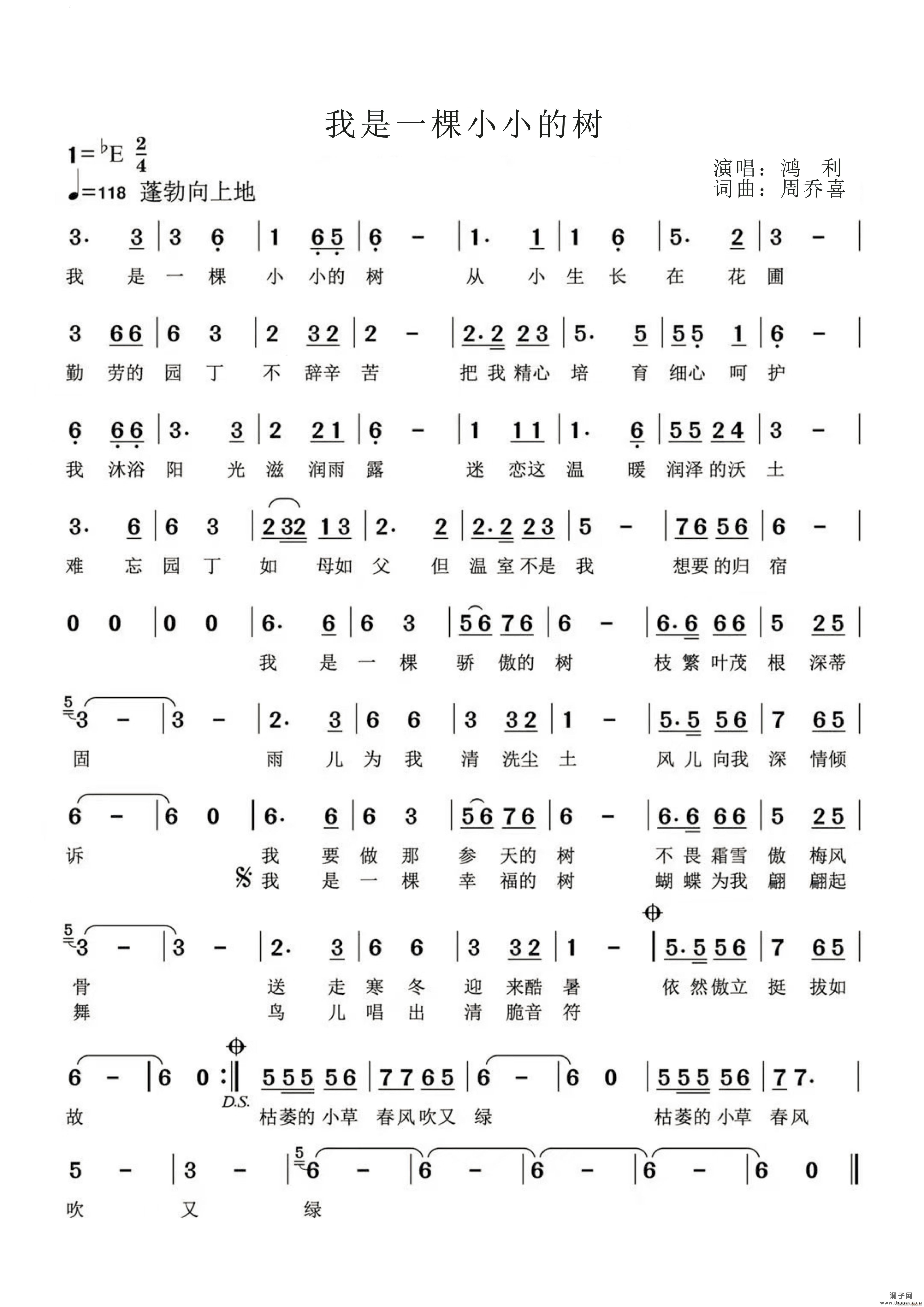 我是一棵小小的树