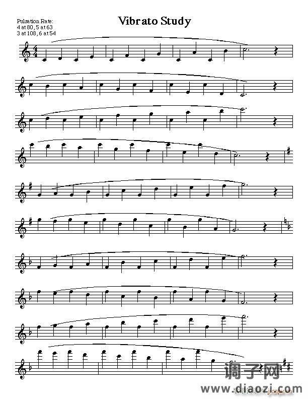 长笛颤音指法练习