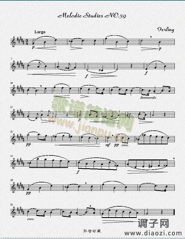 四十八首旋律练习曲之三十九