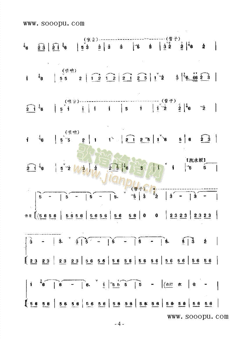 山西梆子 民乐类 唢呐