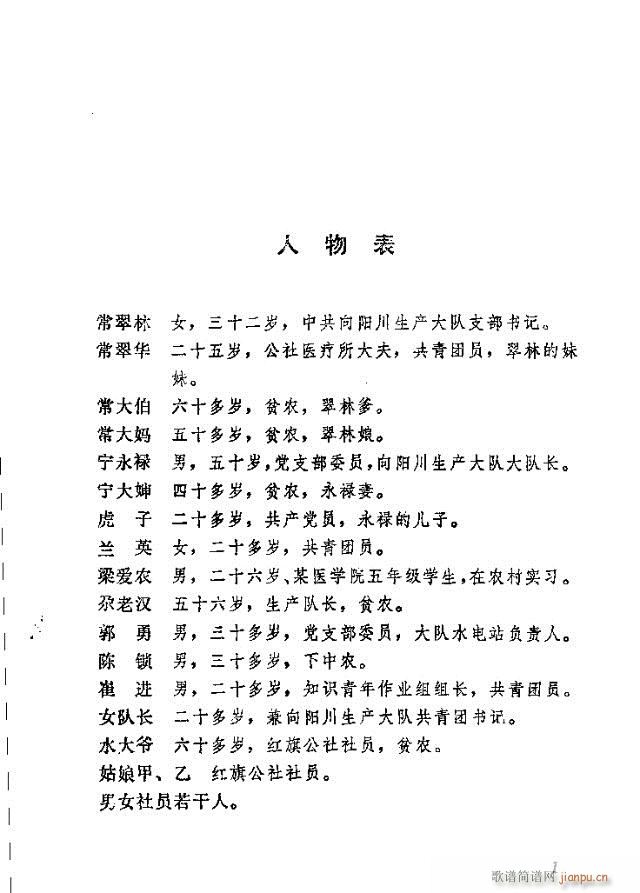 歌剧《向阳川》含1-30