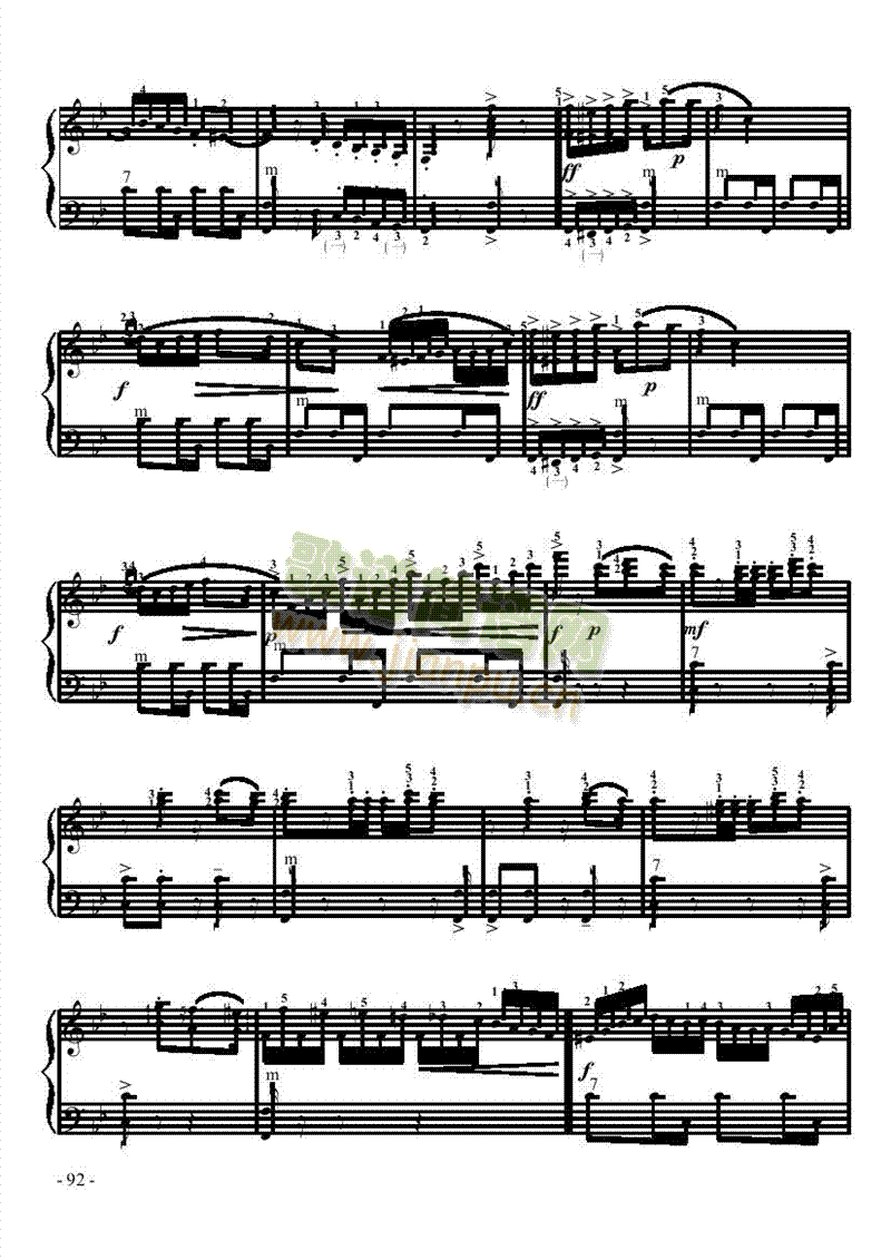 五级乐曲《化装舞》 键盘类 手风琴