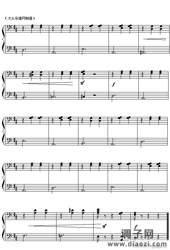 （俄）柴可夫斯基芭蕾舞剧《胡桃夹子》选曲 花之圆舞曲（四手联弹之二）