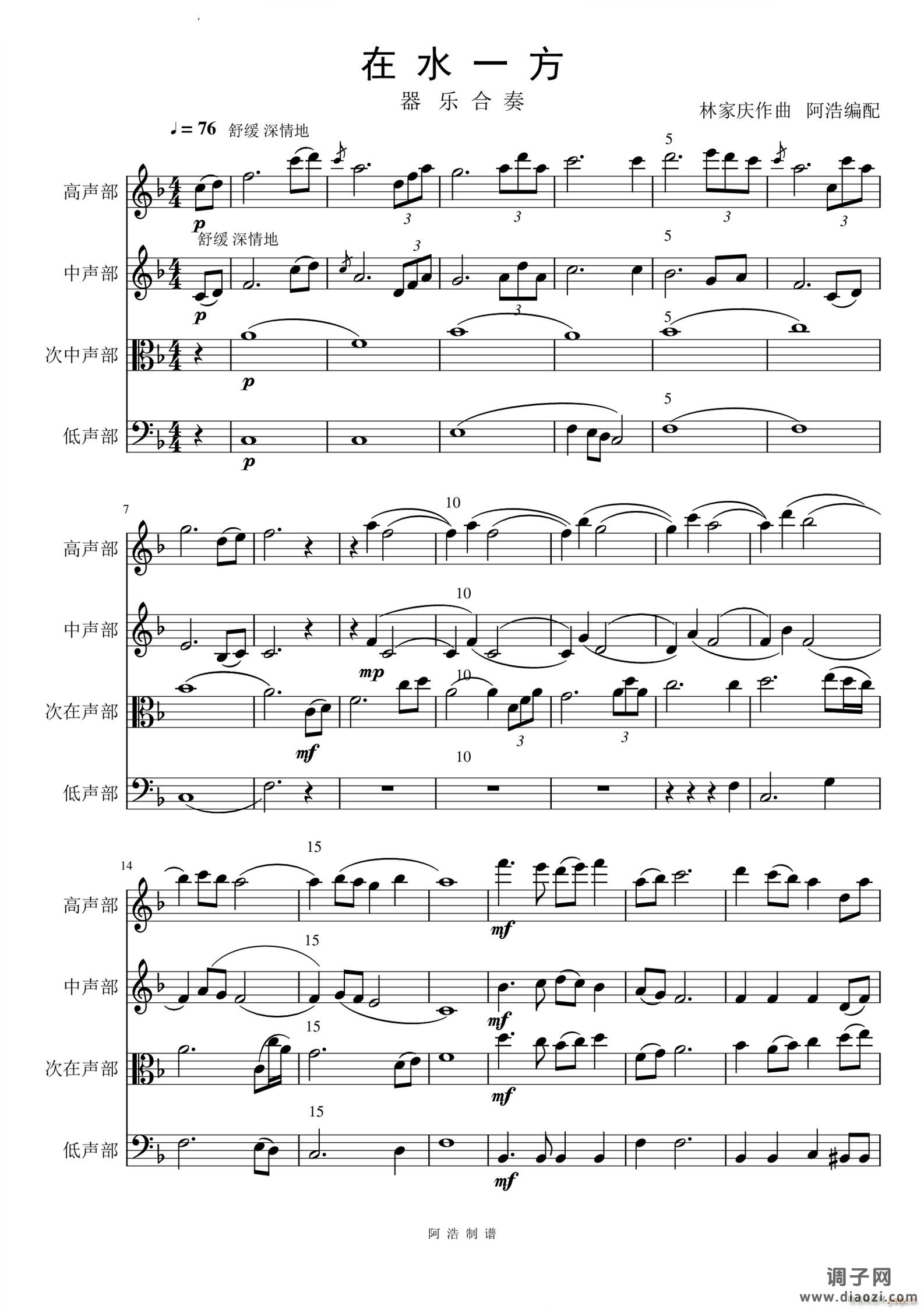 在水一方器乐小合奏