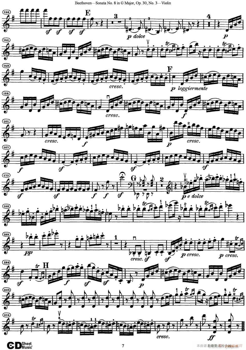 Violin Sonata No 8 in G Major Op 30 No 3
