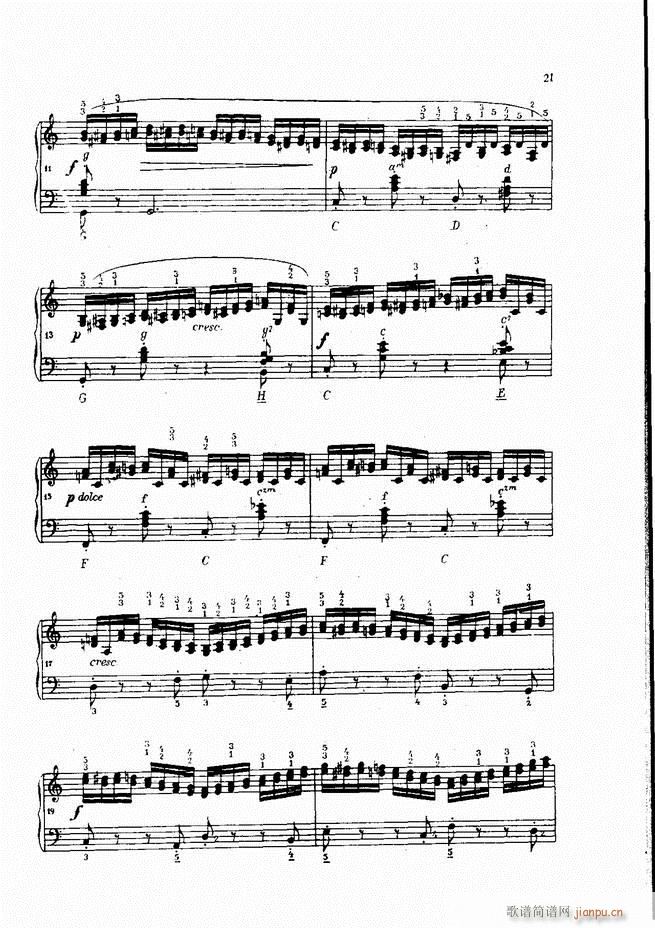 车尔尼手风琴练习曲集 Ⅳ