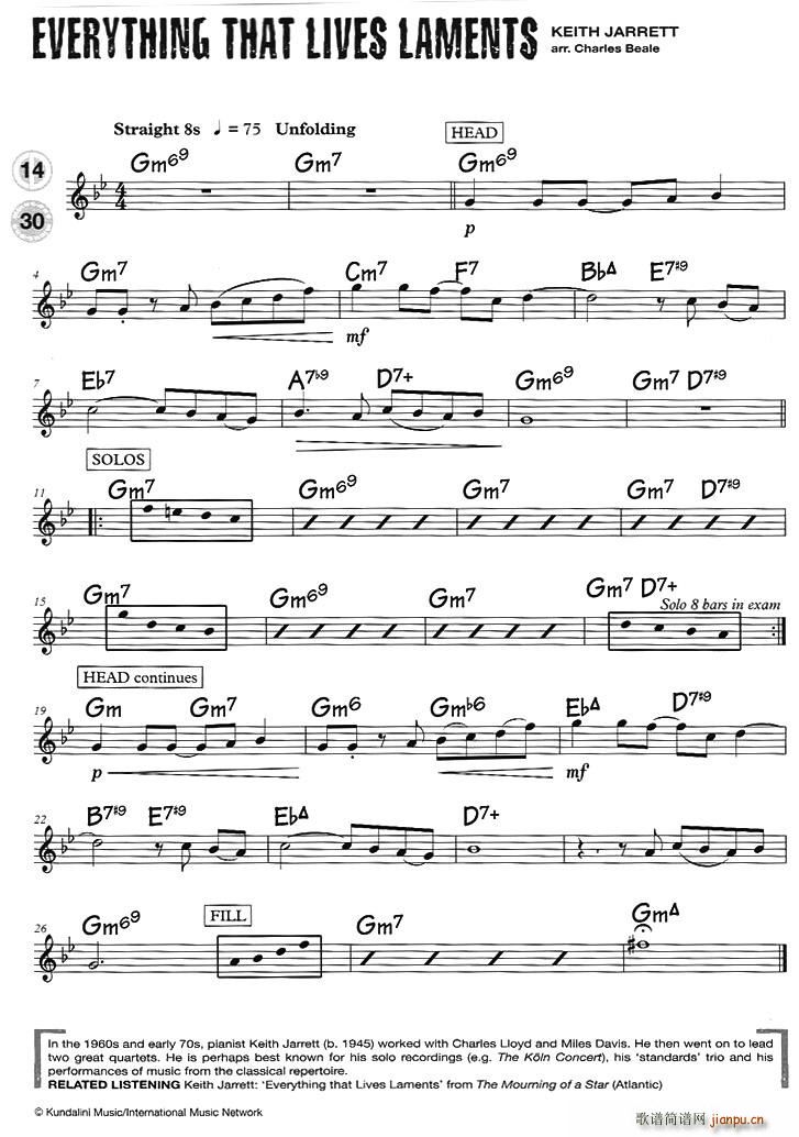 15首（次中音)爵士练习）