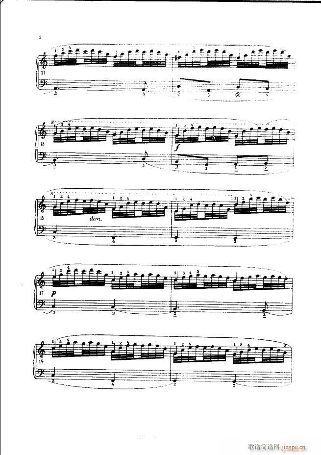 车尔尼手风琴练习曲集 Ⅲ