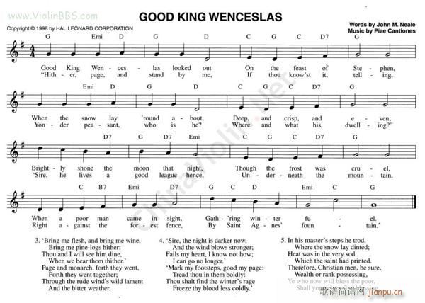 69 GOOD KING WENCESLAS