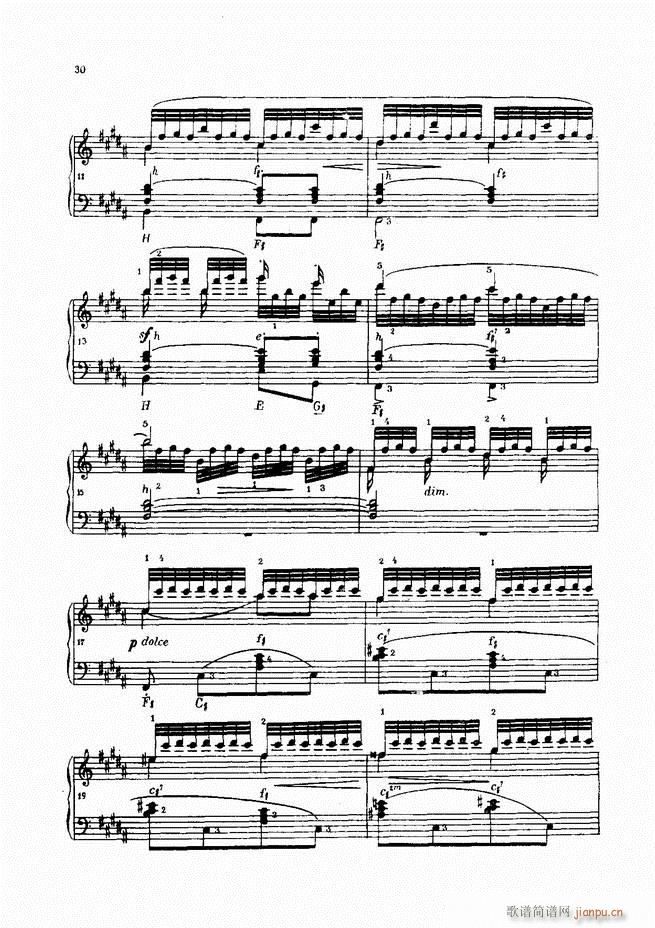 车尔尼手风琴练习曲集 Ⅳ