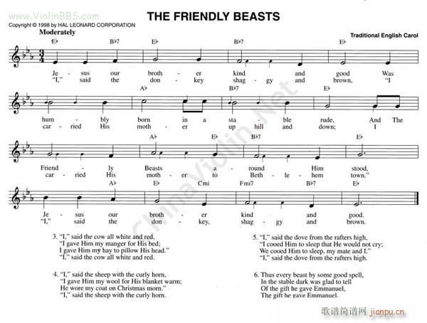 52 THE FRIENDLY BEASTS