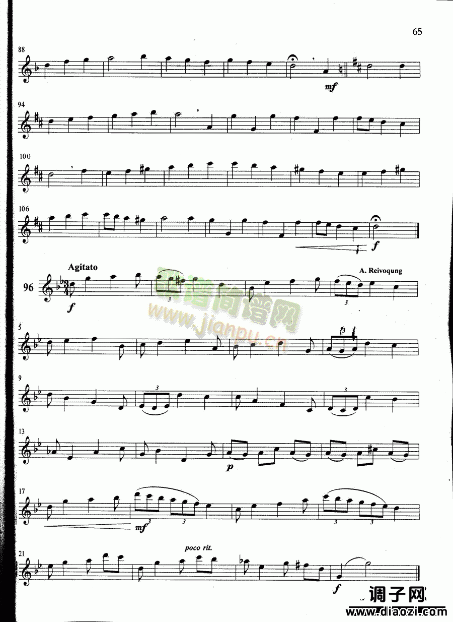 萨克斯管练习曲第100—065页