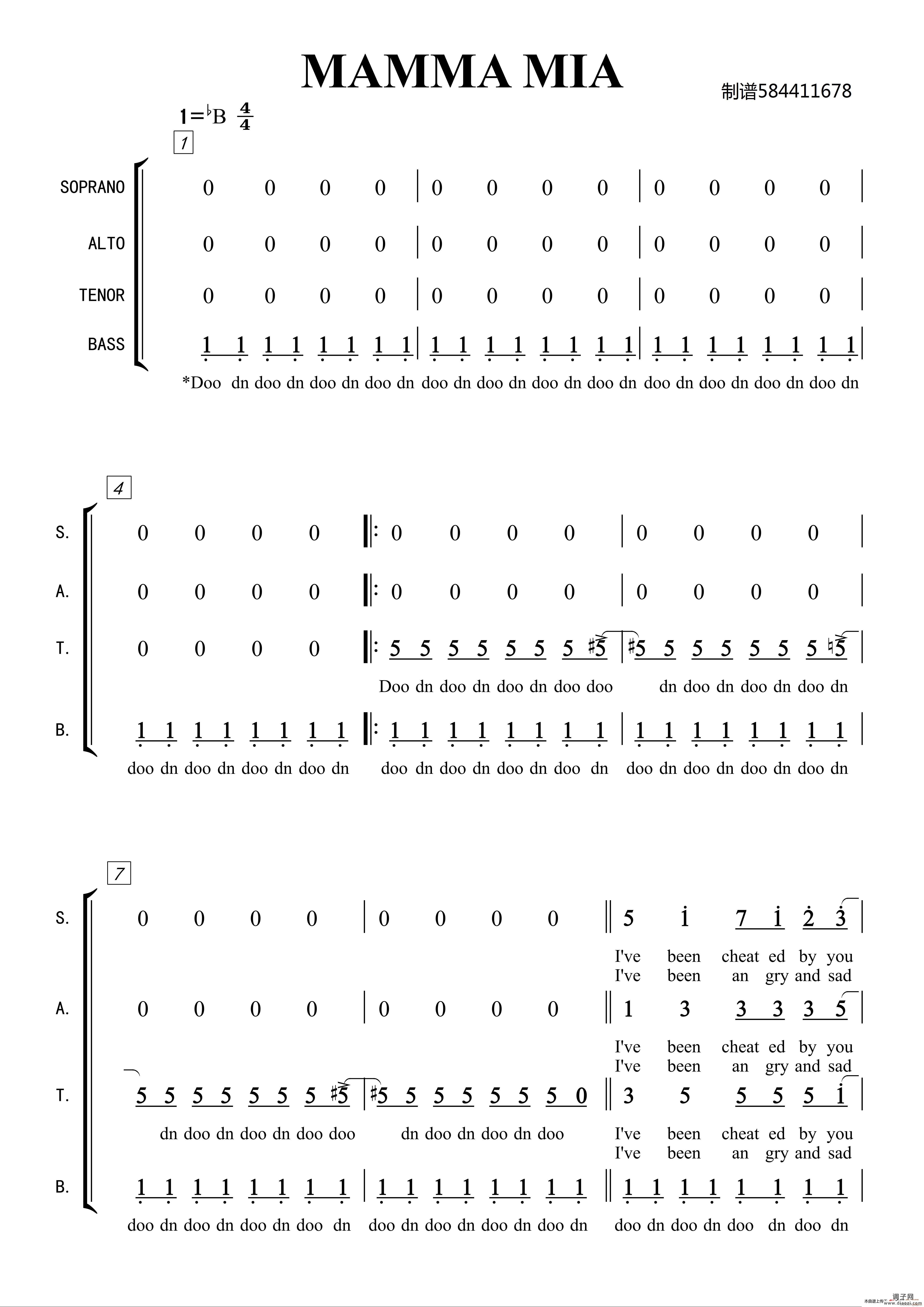 妈妈咪呀合唱 （MAMMA MIA）