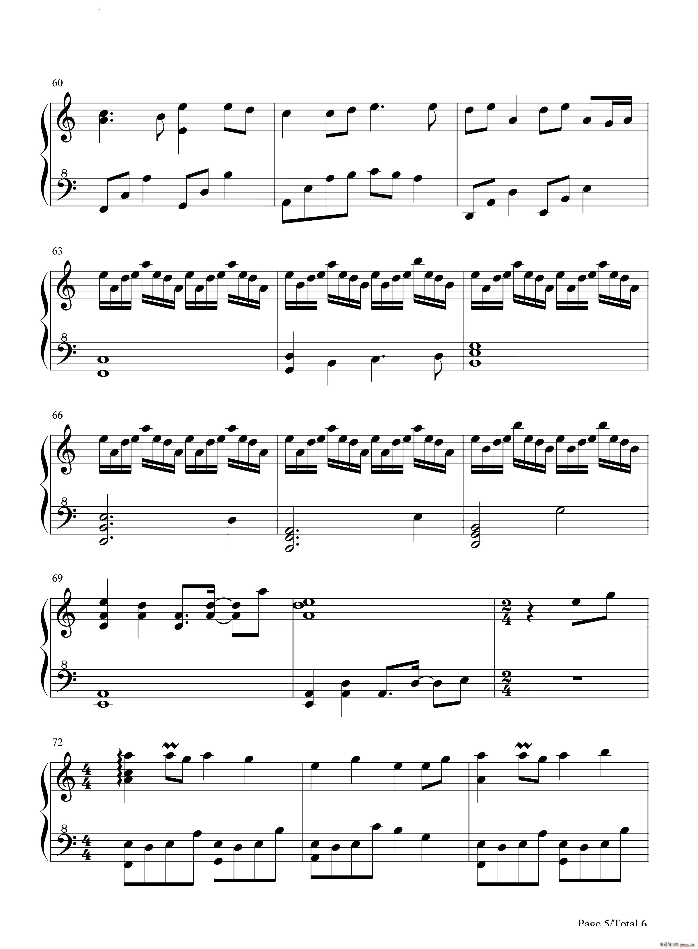 大鱼原神风物之诗琴谱-原琴谱