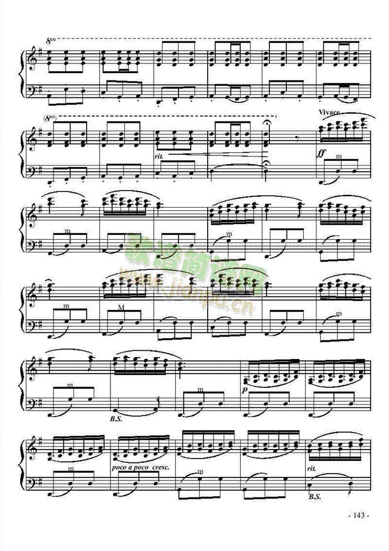 七级乐曲《春到凉山》 键盘类 手风琴