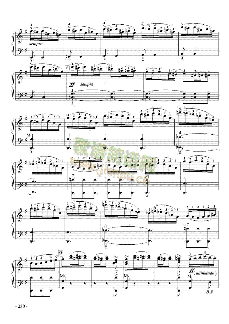 九级乐曲《E大调协奏曲》 键盘类 手风琴