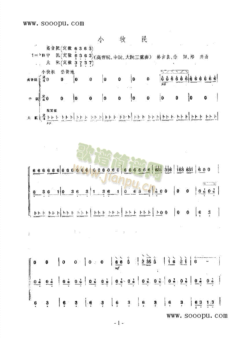 小牧民 民乐类 阮