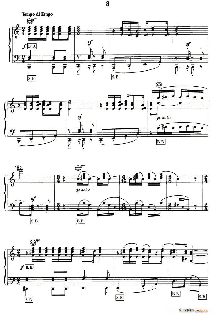 斯特拉文斯基 - 八首自由低音手风琴小品