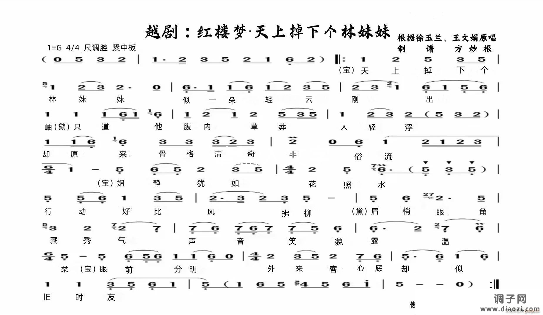 越剧 红楼梦 天上掉下个林妹妹