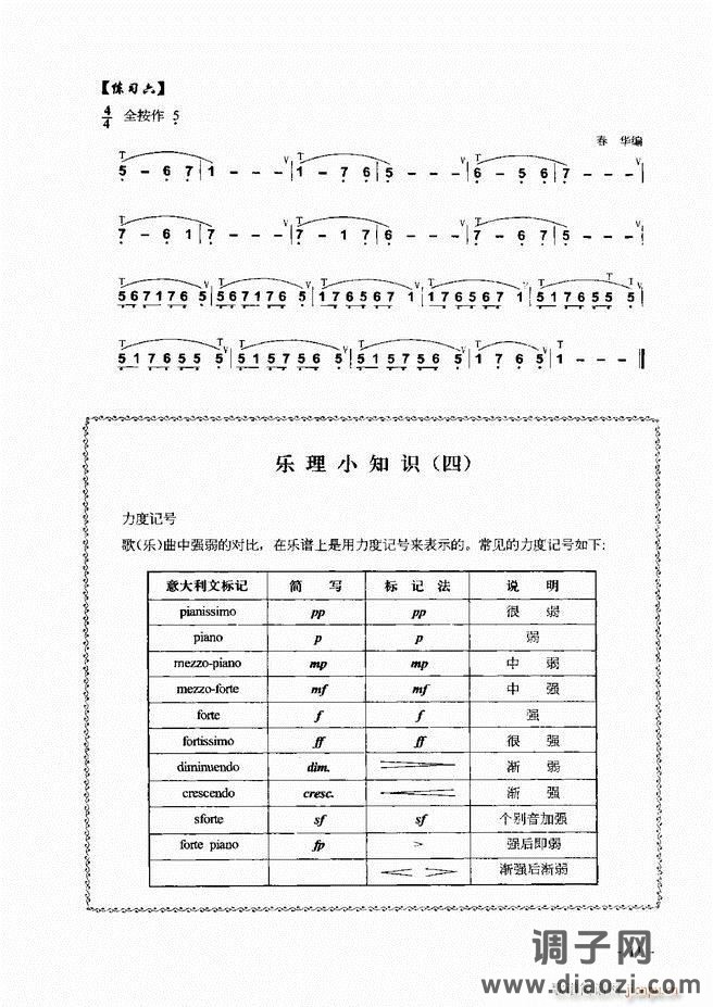 葫芦丝、巴乌实用教程 目录前言1-60