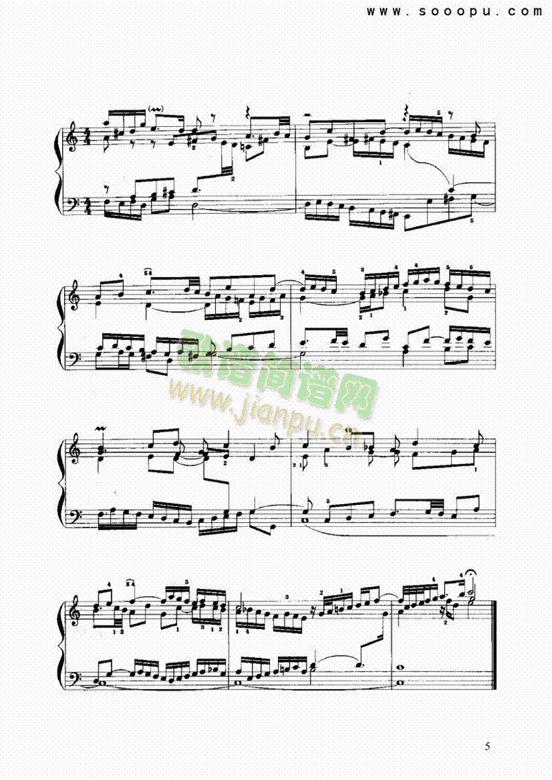 C大调前奏曲与赋格 键盘类 手风琴