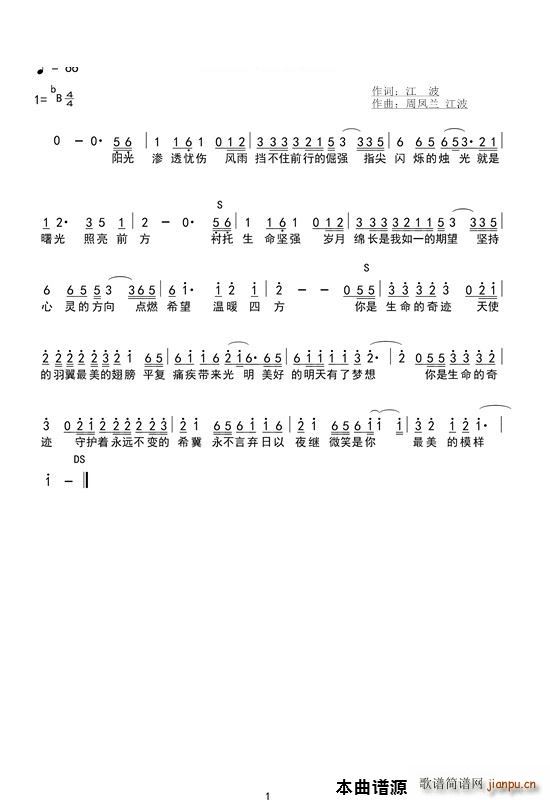 你是生命的奇迹