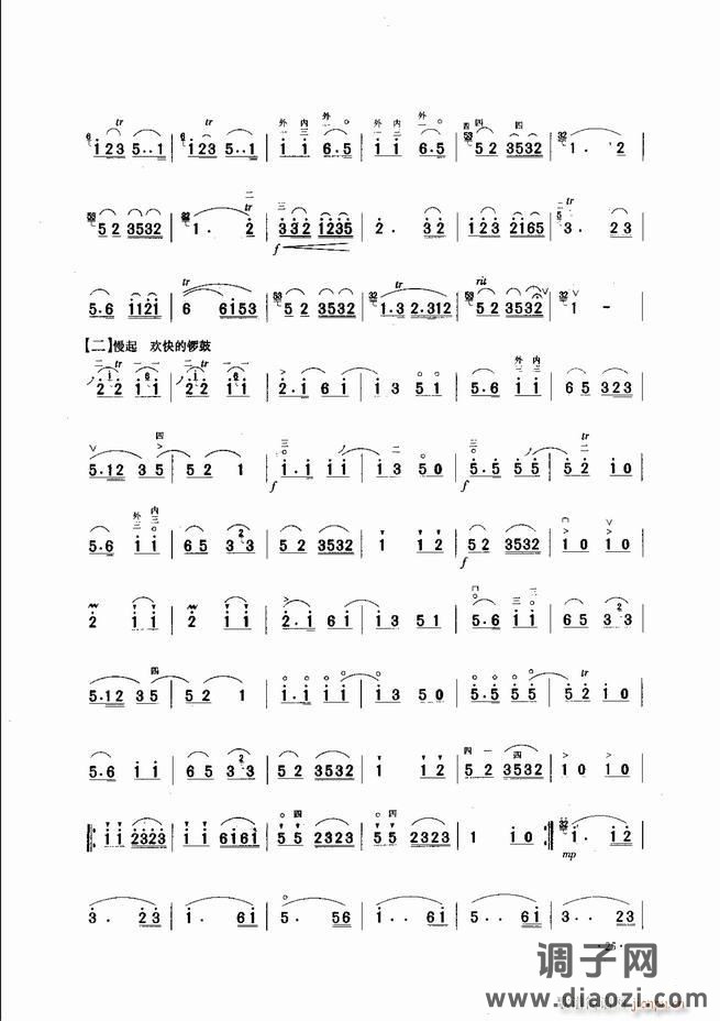 中国二胡名曲集锦南北音乐风格 目录1-60