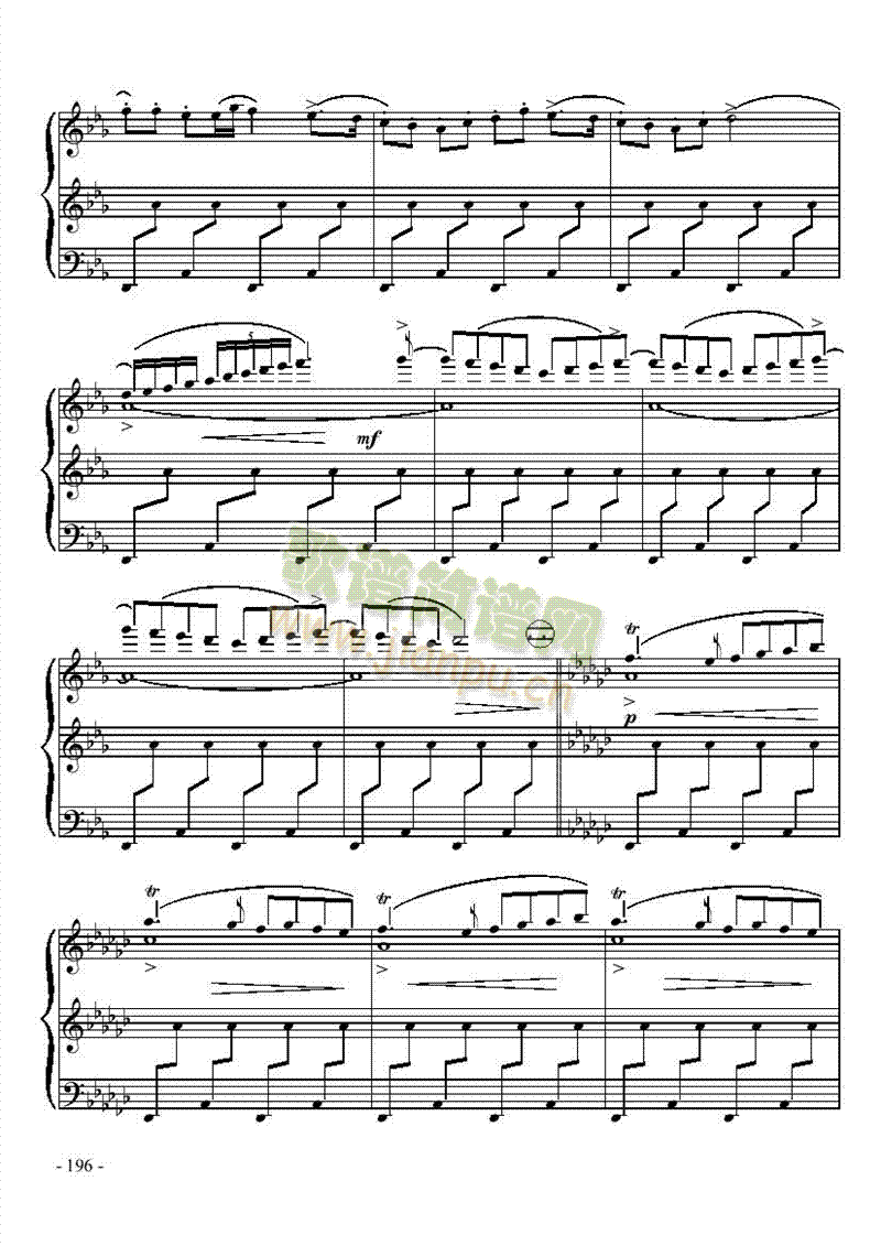 八级乐曲《奏鸣曲NO.2第三乐章》 键盘类 手风琴