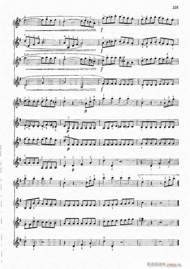 手风琴中外名曲91首301-352