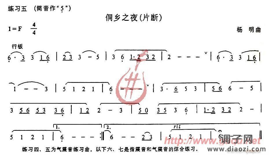 指震音与气震音练习