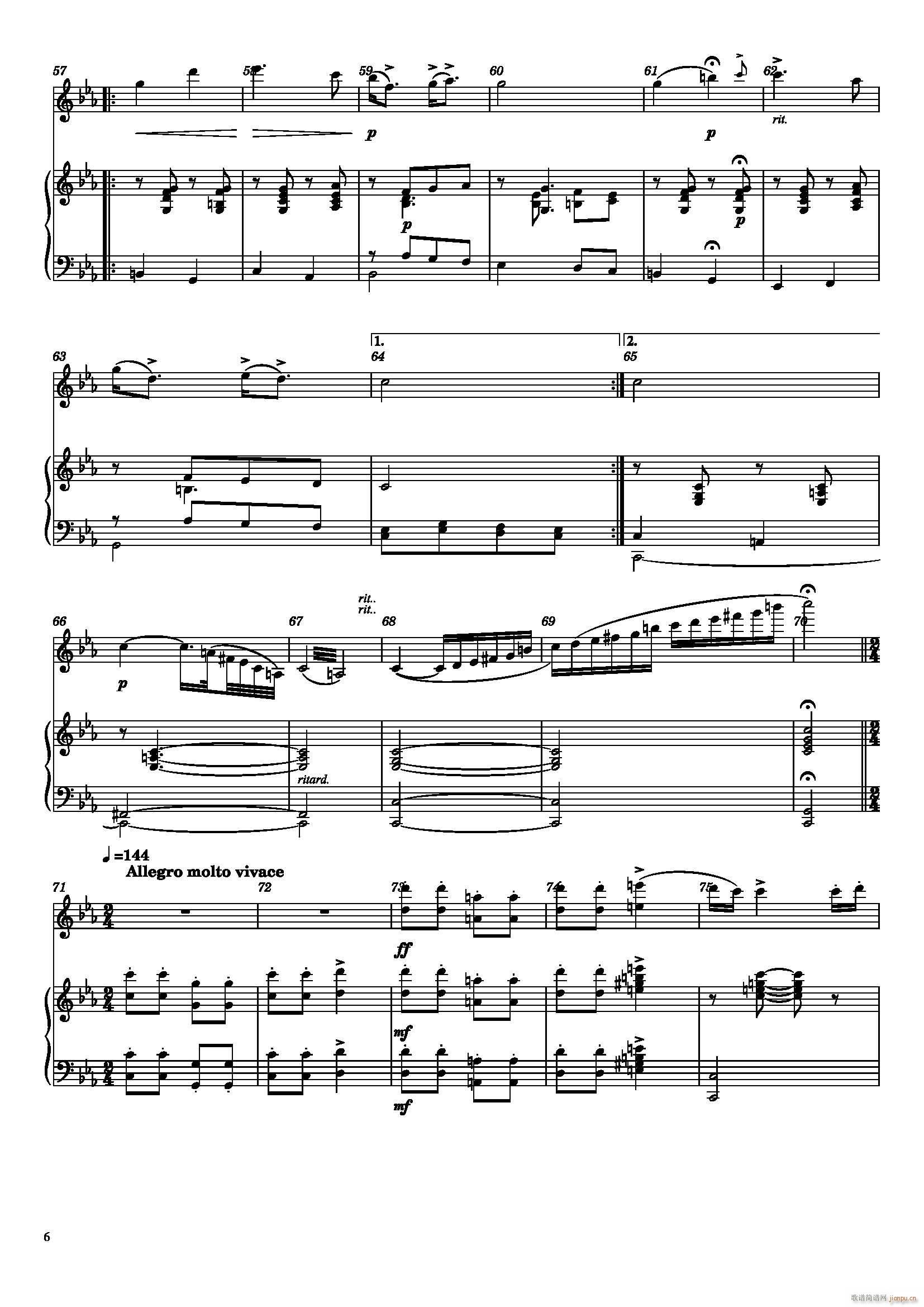 萨拉萨蒂 流浪者之歌（小提琴、钢琴）