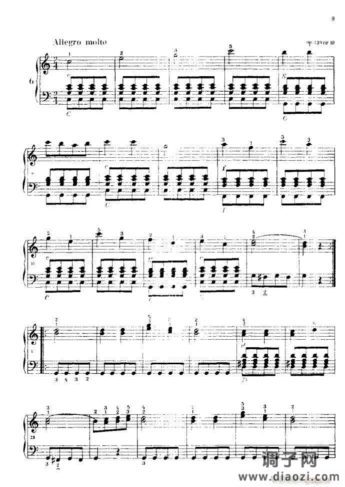 车尔尼手风琴练习曲集