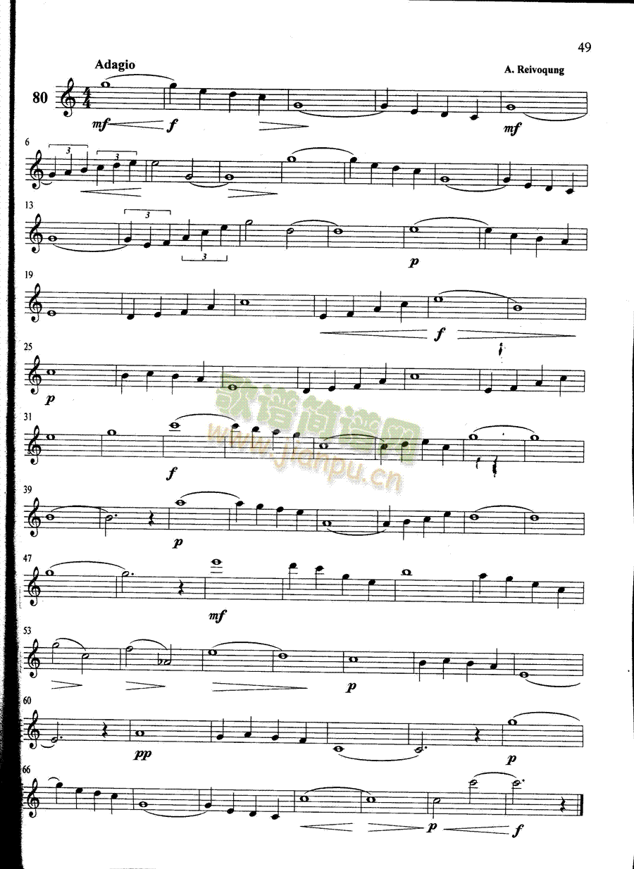 萨克斯管练习曲第100—049页