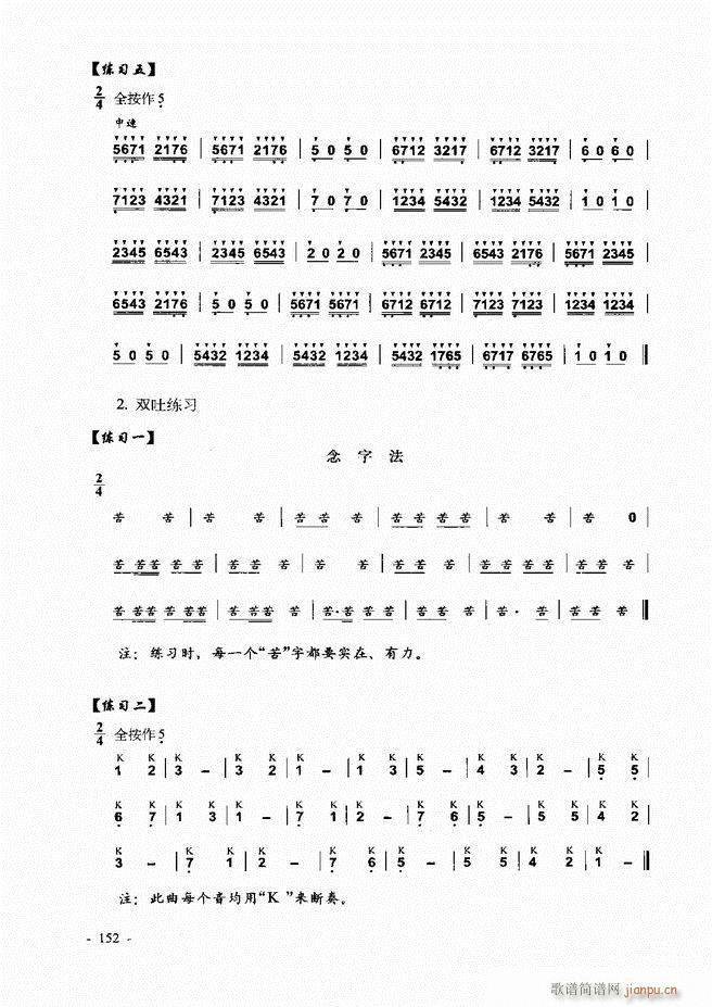 葫芦丝、巴乌实用教程121-180