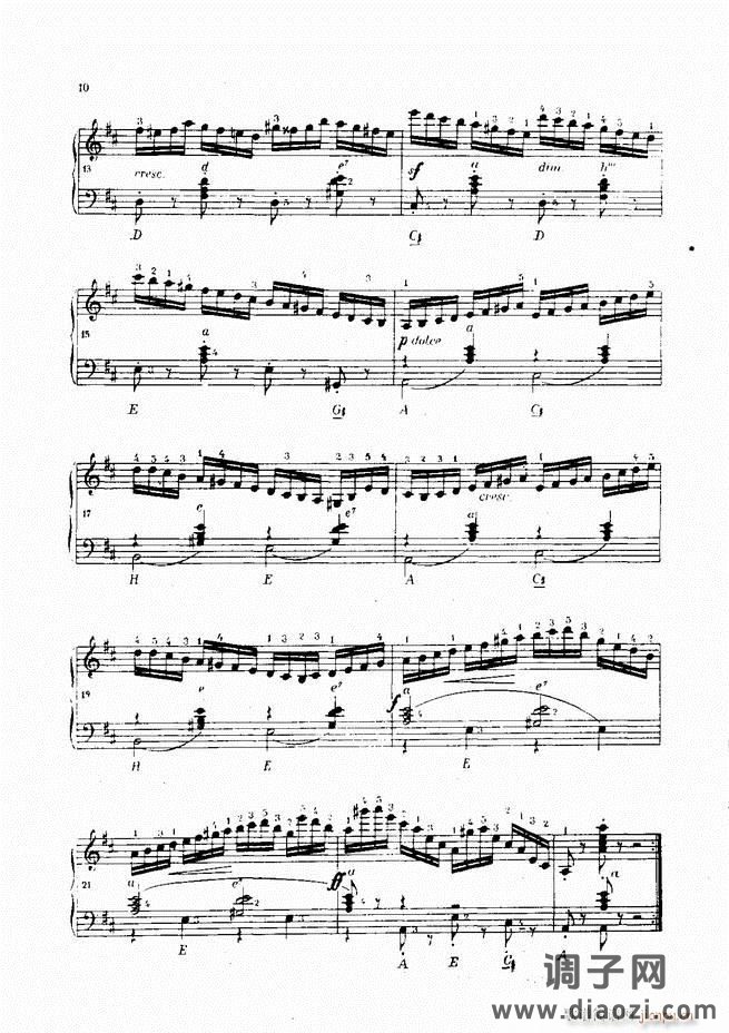 车尔尼手风琴练习曲集 Ⅳ