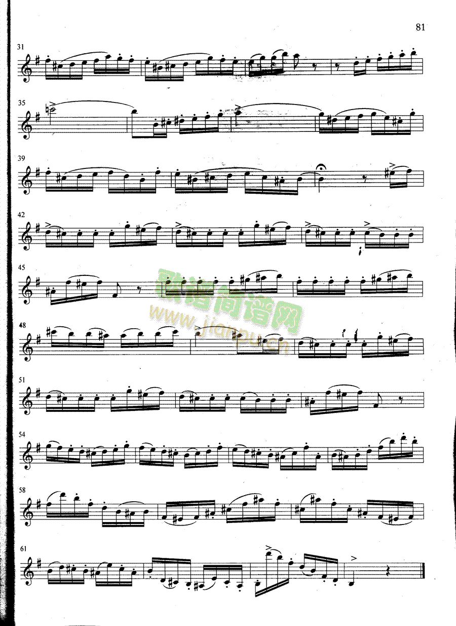 萨克斯管练习曲第100—081页