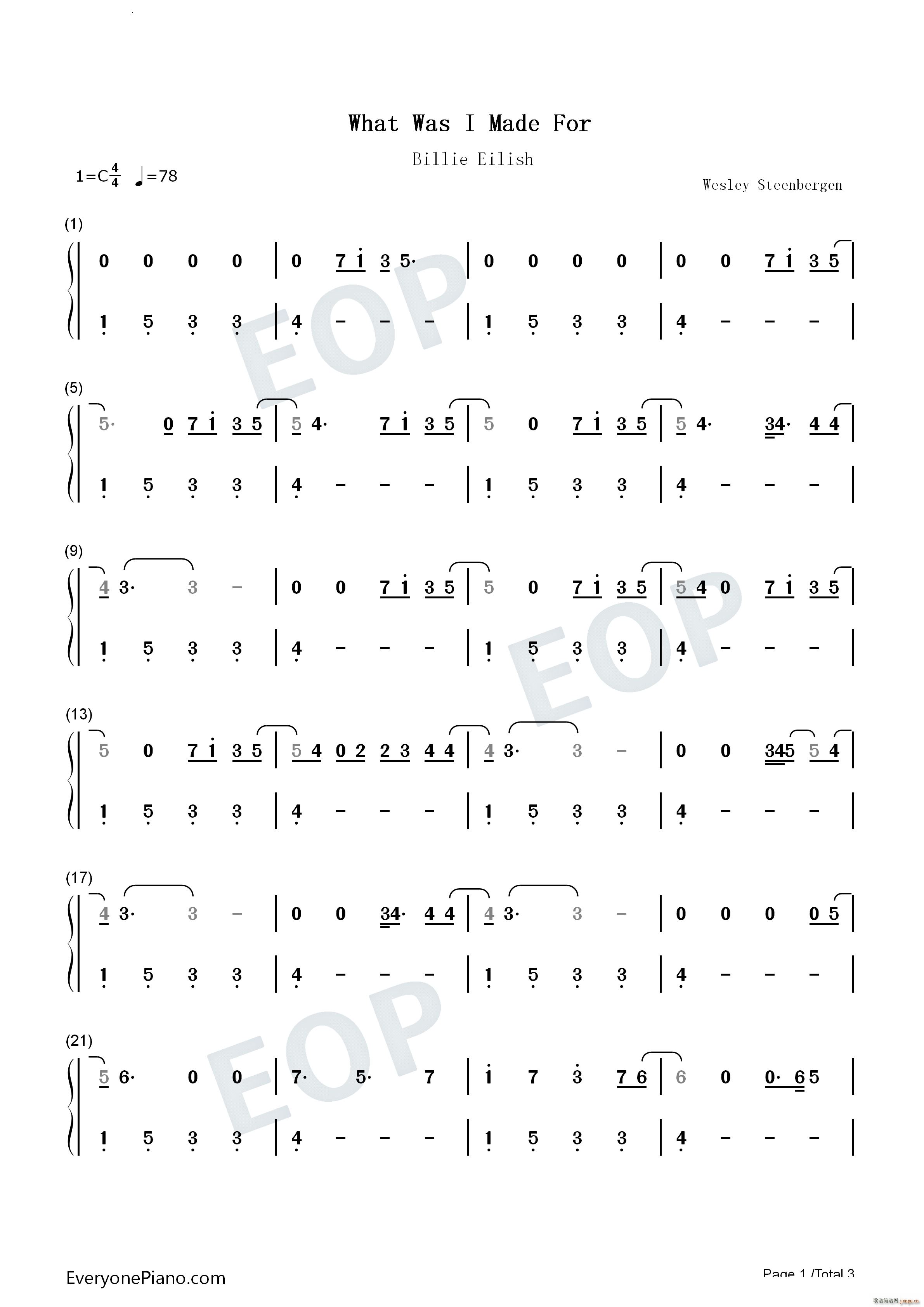 What Was I Made For芭比插曲-Barbie插曲