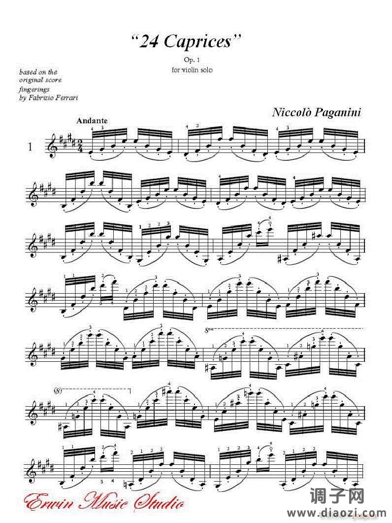 帕格尼尼-24首随想曲