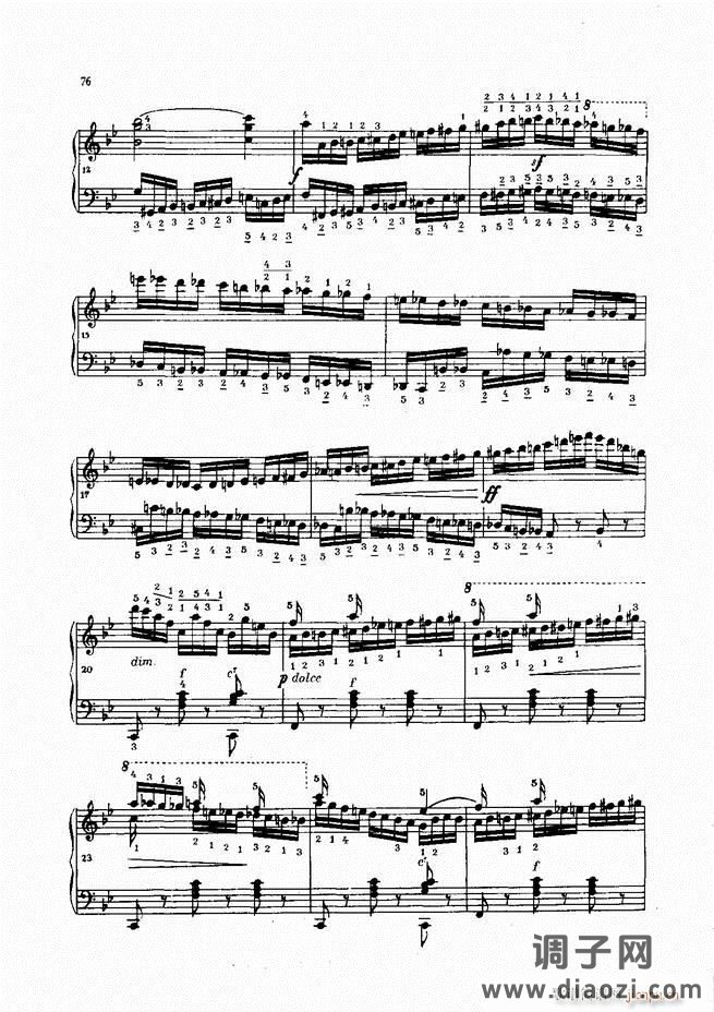 车尔尼手风琴练习曲集 Ⅳ