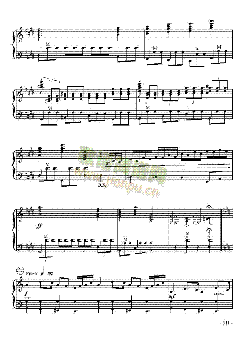 十级乐曲《诺恩吉亚幻想曲》 键盘类 手风琴