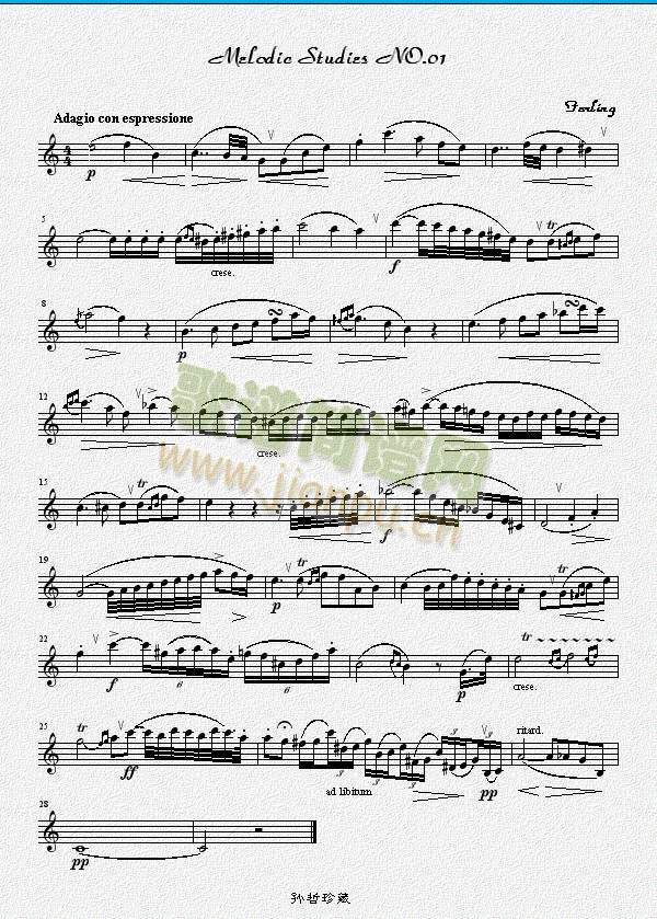 四十八首旋律练习曲之一