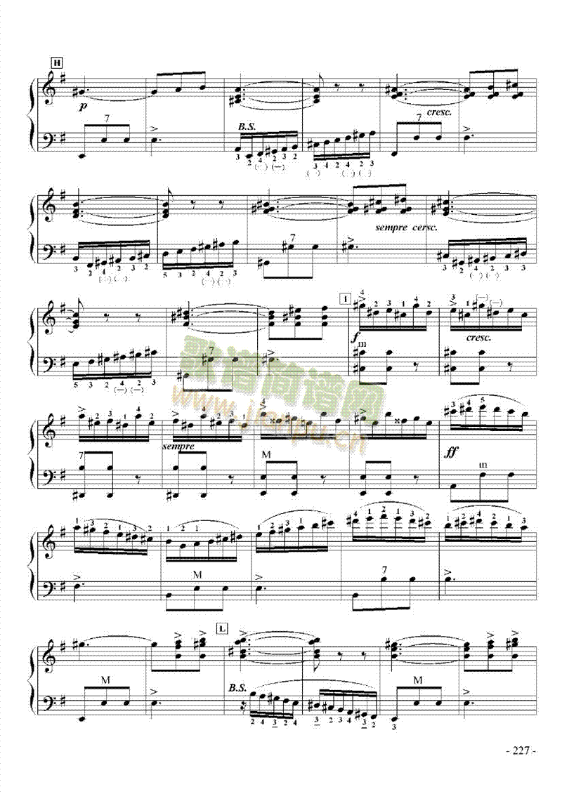 九级乐曲《E大调协奏曲》 键盘类 手风琴