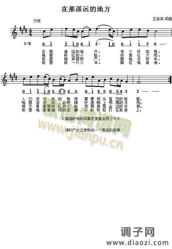 在那遥远的地方