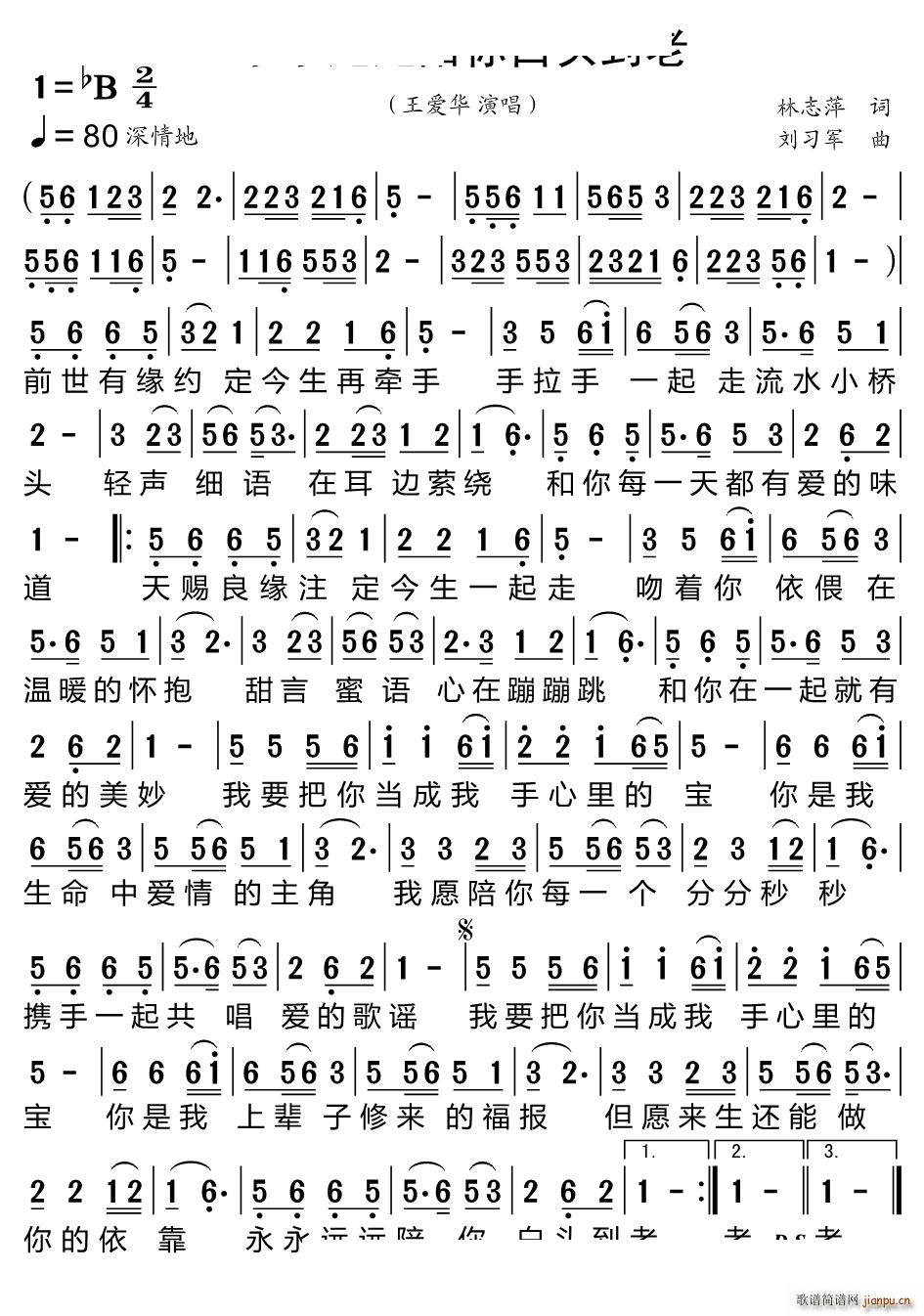 永永远远陪你白头到老