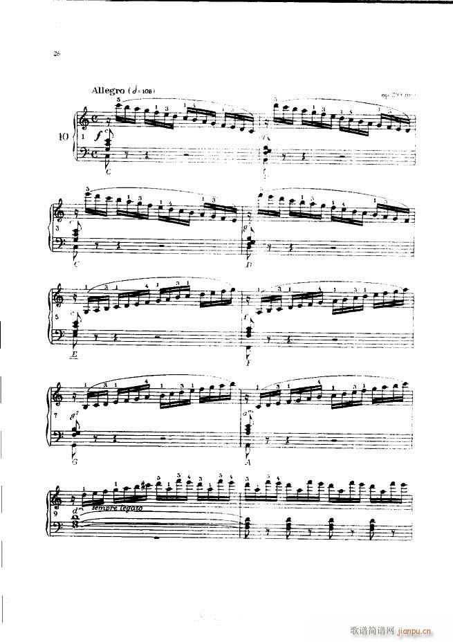 车尔尼手风琴练习曲集 Ⅲ