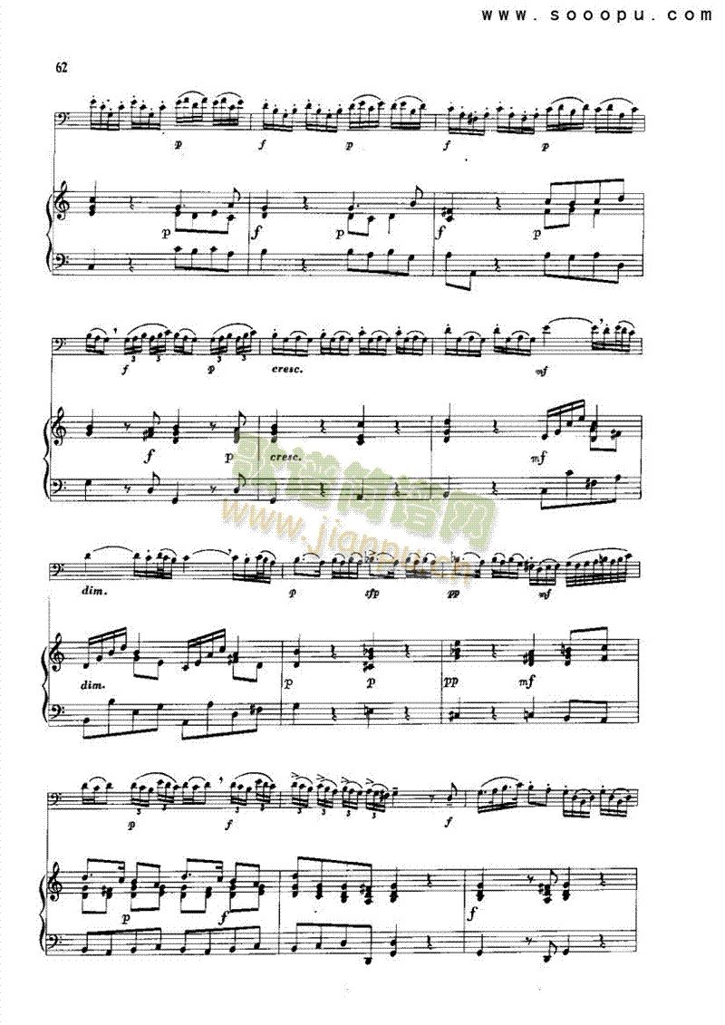 C大调奏鸣曲 管乐类 大管