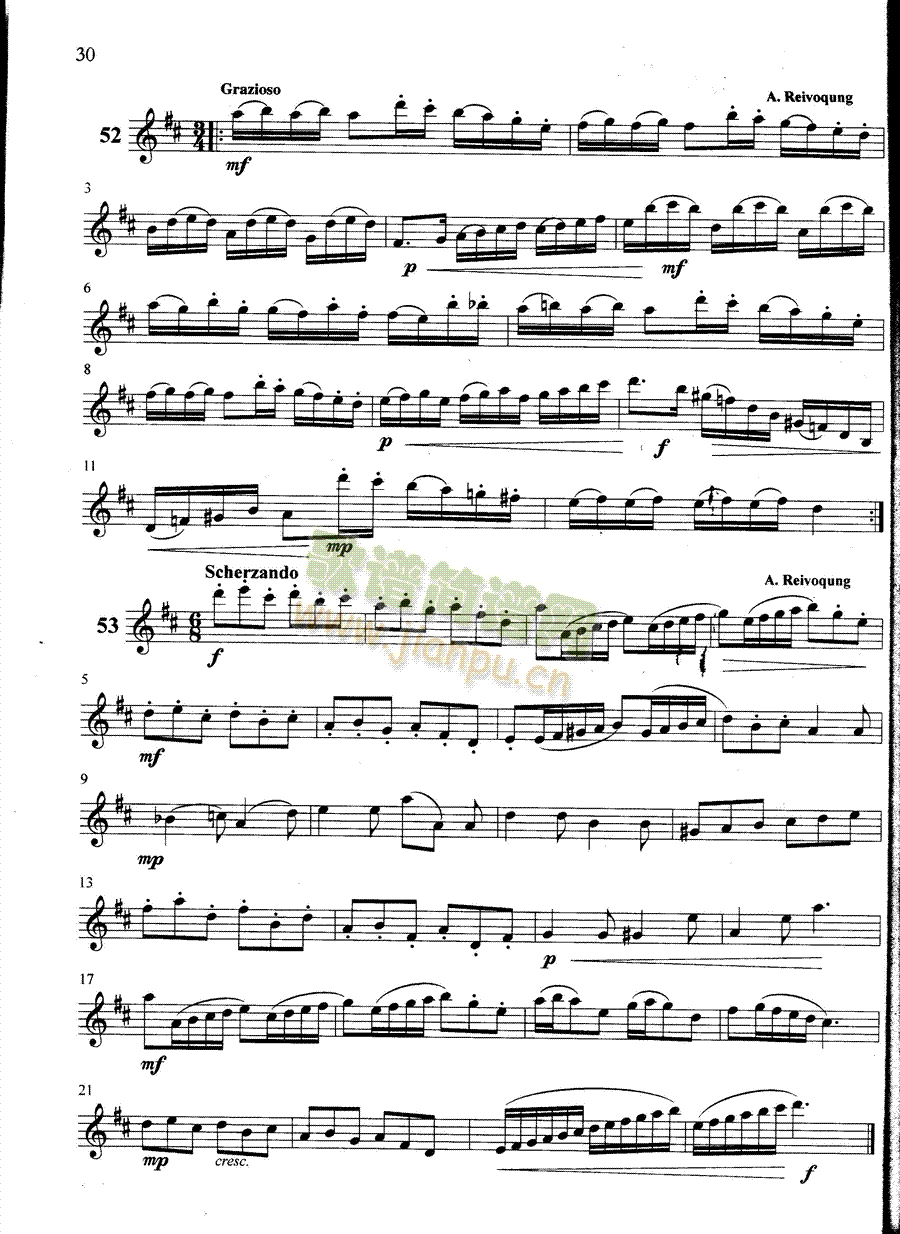 萨克斯管练习曲第100—030页