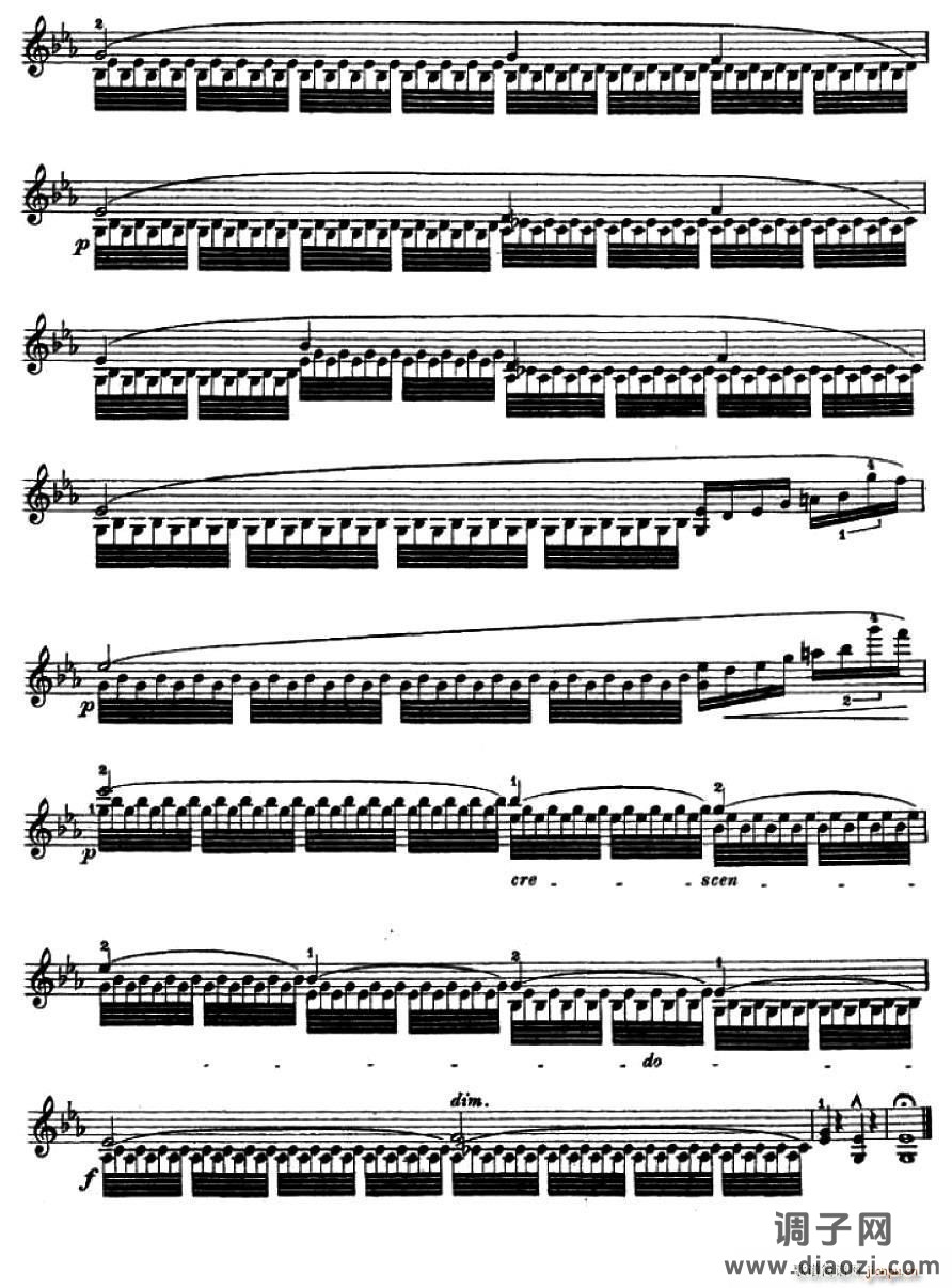 让 德尔菲 阿拉尔-12首小提琴隨想练习曲之19