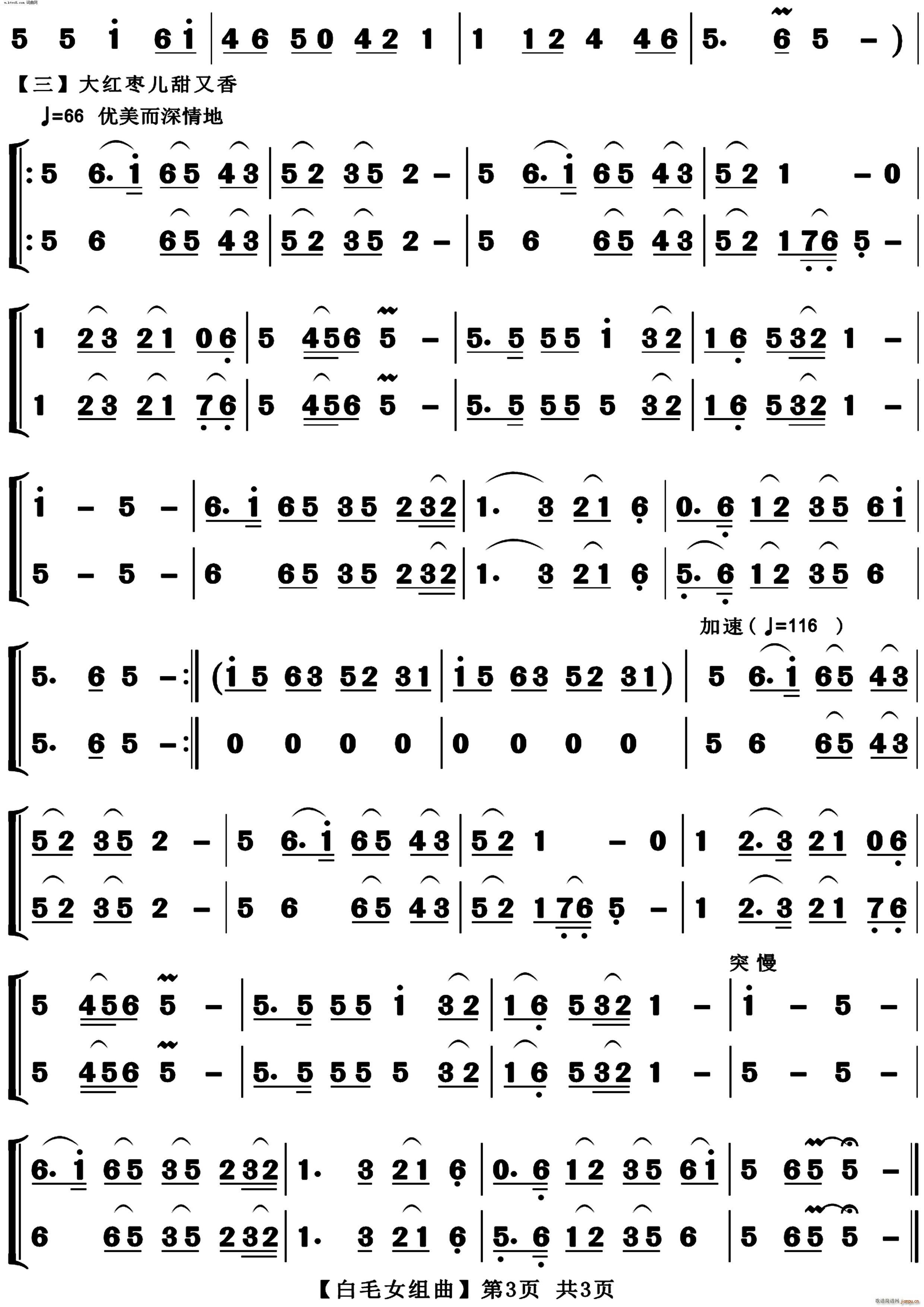 白毛女选曲(葫芦丝 巴乌二重奏)