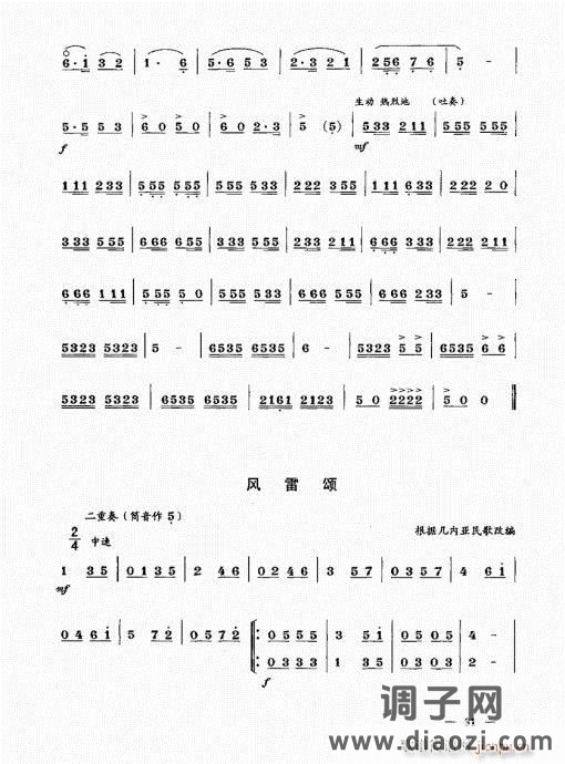简捷实用唢呐教程  （上册）21-40
